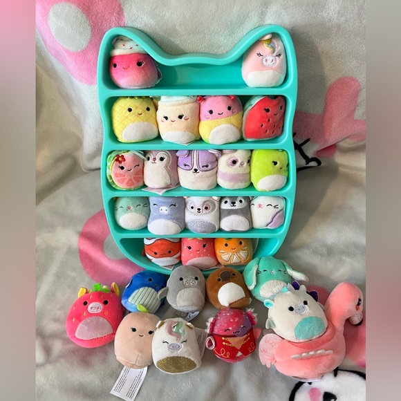 Squishmallows Other - Squishville lot & shelf